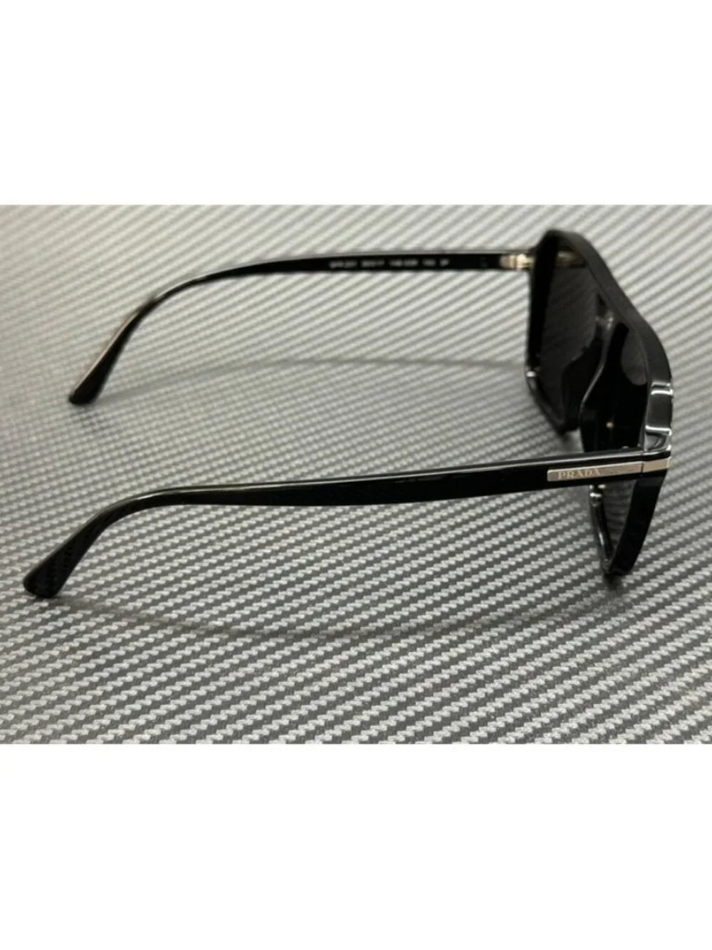 New PRADA Men Black Sunglasses 55-17-150
